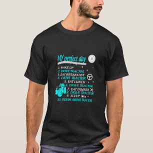 T-shirt Mon Jour Parfait Jour Tracteur Fermier Ferme 1
