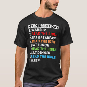 T-shirt Mon Jour Parfait Lire La Bible Étude Dieu Parole M