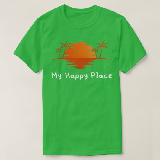 T-shirt Mon joyeux coucher de soleil (Design devant)