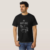T-shirt Mon Joyeux Lieu Cheval Lover Cadeaux Équitation (Devant entier)