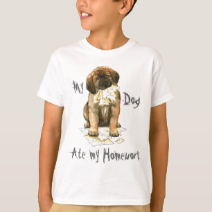 T-shirt Mon Leonberger a mangé mon travail
