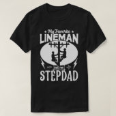 T-shirt Mon Lineman préféré Appelez-moi Fête des pères STE (Design devant)