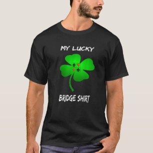 T-shirt Mon Lucky Bridge Vêtement Carte Jeu Pour Femmes Ap