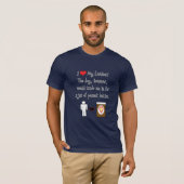 T-shirt Mon Lurcher aime le beurre d'arachide (Devant entier)