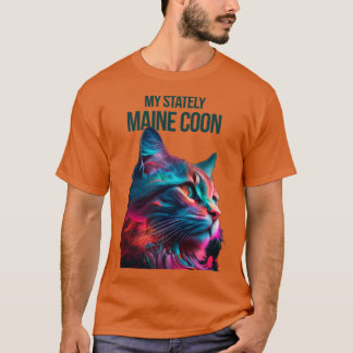 T-shirt Mon Maine Coon majestueux