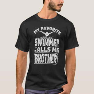T-shirt Mon Marchand Favori M'Appelle Frère Baignade Bro