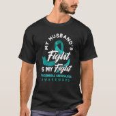T-shirt Mon mari combat ma lutte Neuralgie Trigeminale A (Devant)