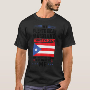 T-shirt mon mari Puerto Rico pense Porto Rico Puerto