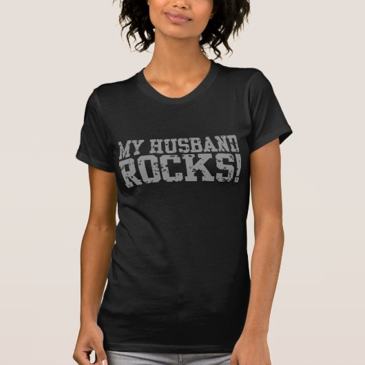 T-shirt Mon Mari Rocks (Devant)