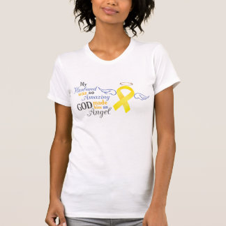 T-shirt Mon mari un ange - cancer de la vessie