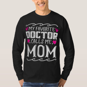 T-shirt Mon Médecin Favori M'Appelle Maman Drôle Moth Médi