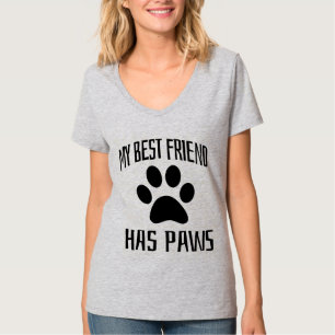 T-shirt Mon meilleur ami a des pattes - Amoureux de les ch