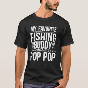 T-shirt Mon meilleur ami de pêche Pop Pop et petit-fils