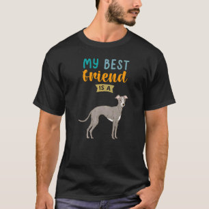 T-shirt Mon Meilleur Ami Est Un Chien Grise