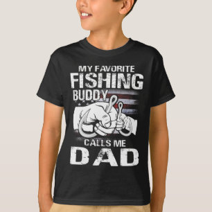 T-shirt Mon meilleur compagnon de pêche m'appelle Papa