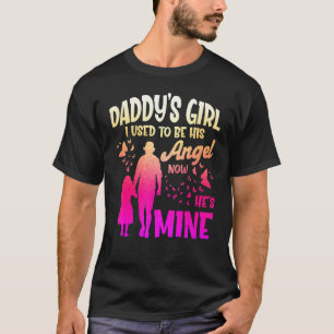T-shirt Mon mignon papa Ange J'étais Son Ange Maintenant I
