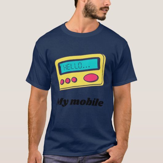 T-shirt Mon mobile Style 90s (Devant)