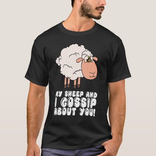 T-shirt Mon Mouton Et Moi, Je Commence Sur Vous (Devant)