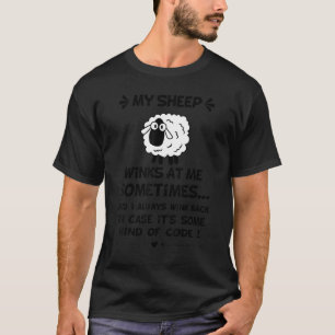 T-shirt Mon mouton me fait un clin d'œil parfois_2