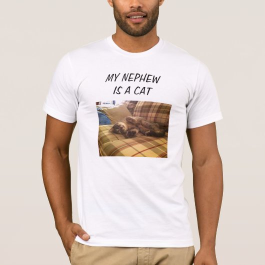 T-shirt Mon neveu est un chat (Devant)