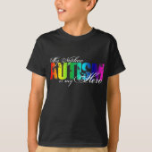 T-shirt Mon neveu mon héros - autisme (Devant)