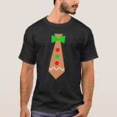 T-shirt MON NOËL CRAVATE Pyjama Xmas Drôle Gingerbread Hom (Devant)