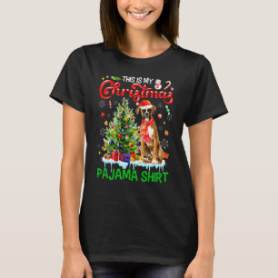 T-shirt Mon Noël Pyjama Boxe Écarf Père Noël Noël