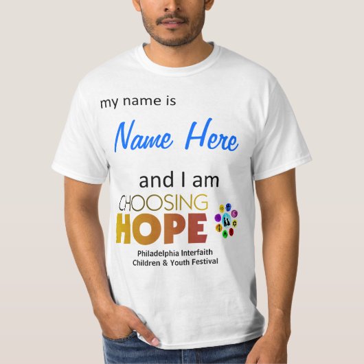 T-shirt Mon nom est (Devant)