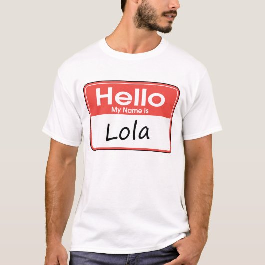 T-shirt Mon nom est Lola (Devant)