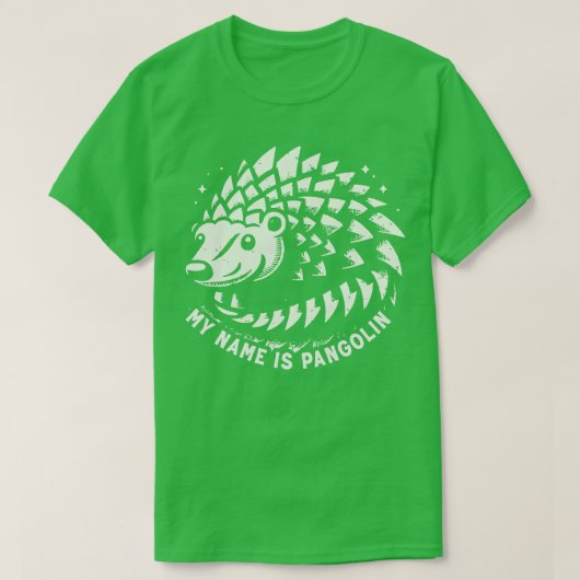 T-shirt Mon Nom Est Pangolin (Design devant)