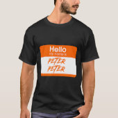 T-shirt Mon Nom Est Peter Peter Citrouille Mangeur Drôle H (Devant)