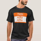 T-shirt Mon Nom Est Peter Peter Citrouille Mangeur Drôle H (Devant)