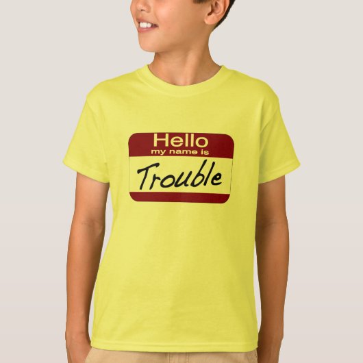 T-shirt Mon nom est problème (Devant)