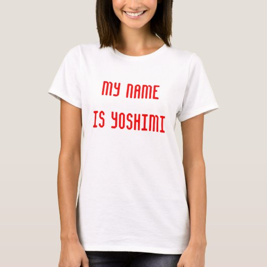 T-shirt Mon nom est Yoshimi (Devant)