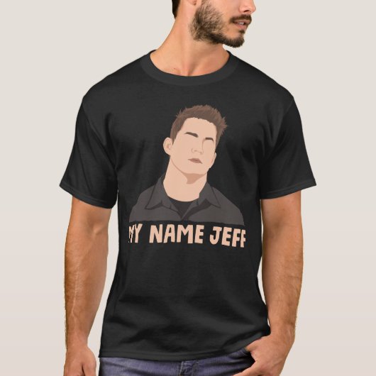 T-shirt Mon nom Jeff (Devant)