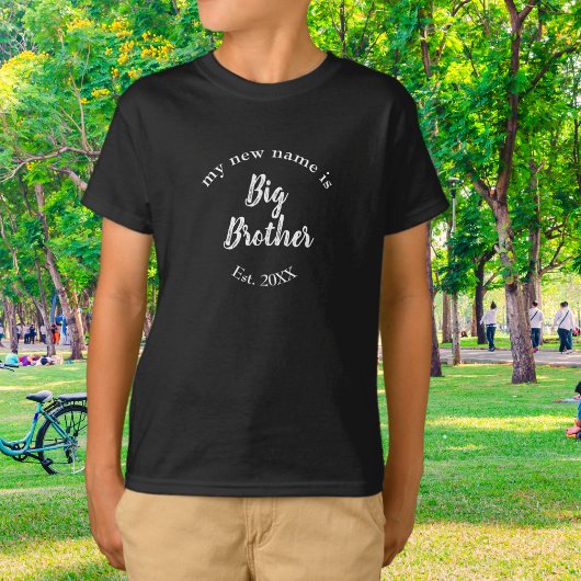 T-shirt Mon nouveau nom est Big Brother New Big Brother Es