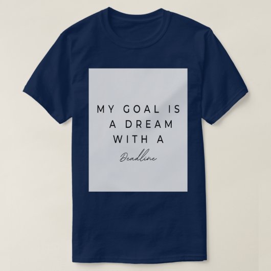 T-shirt Mon objectif (Design devant)