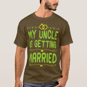 T-shirt Mon Oncle Se Marie Joyeux Jour De Mariage Niec
