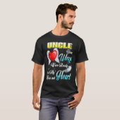 T-shirt Mon Oncle Tes Ailes Étaient Prêtes Mais Mon Coeur (Devant entier)