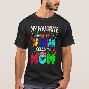 T-shirt Mon Opticien Favori M'Appelle Maman Fleurs Mignonn
