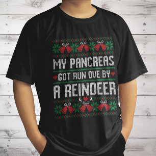 T-shirt Mon pancréas a été écrasé par un renne diabète