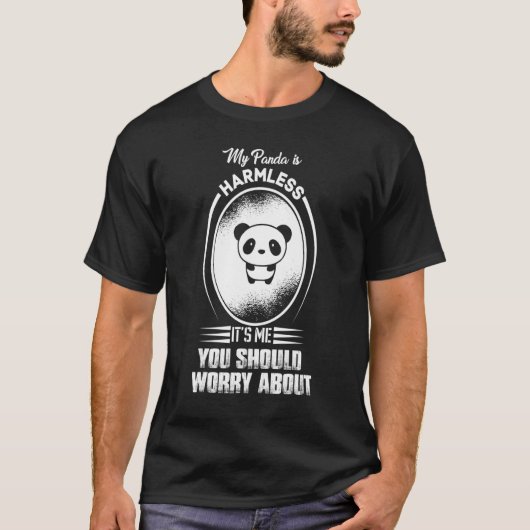 T-shirt Mon Panda est sans danger C'est moi que tu devrais (Devant)