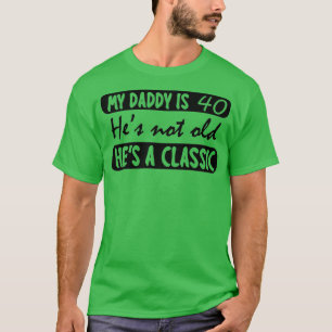 T-shirt Mon Papa Est 40 Ans Drôle 40E Anniversaire Cadeau