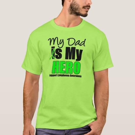T-shirt Mon papa est mon héros (Devant)