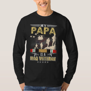 T-shirt Mon Papa Est Un Vétéran Irakien Fière De Nous Vété