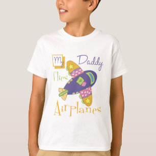 T-shirt Mon papa pilote des avions