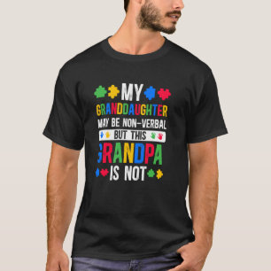 T-shirt Mon Papapa Fier Autisme Petit-Fille Guerrier de l'
