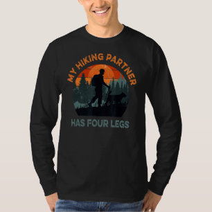 T-shirt Mon partenaire de randonnée a quatre pattes Chien