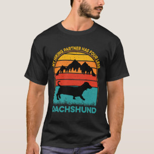 T-shirt Mon Partenaire Randonnée A Quatre Jambes Dachshund