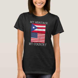 T-shirt Mon patrimoine Mon pays Porto-Rico Amérique